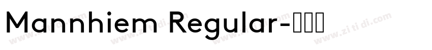 Mannhiem Regular字体转换